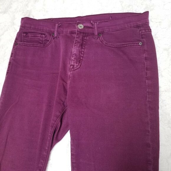 Urban Outfitters BGD Womens Mid-Rise Skinny Ankle Jeans Size 28W 30L Purple - Picture 2 of 8
